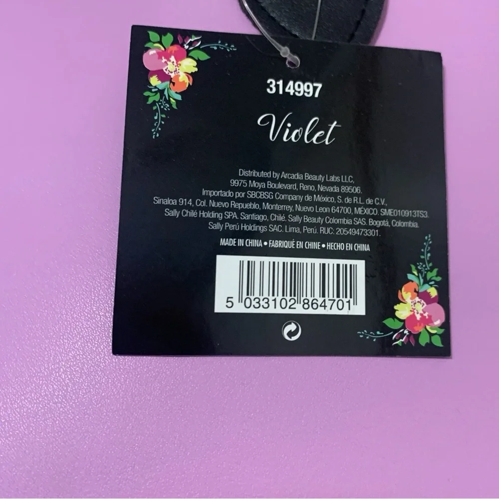 Violet ‘Simply Spring’ deep & wide Tote Bag with Floral Accent Bows. NWT - Picture 3 of 7